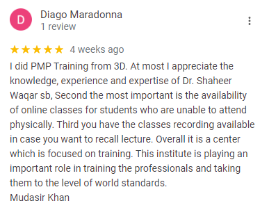 PMP Training Views from Students and Professional 